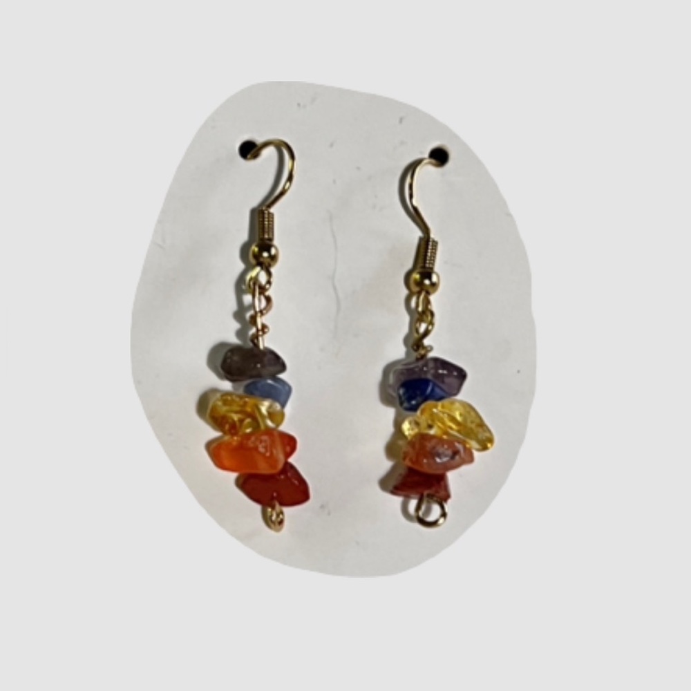 RAINBOW mixed crystal earrings